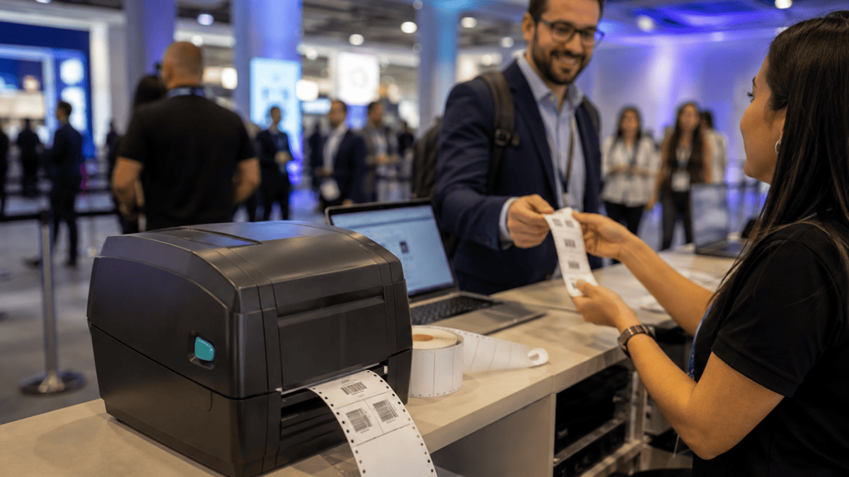 Aluguel de impressora térmica para eventos em Curitiba e Região Metropolitana. Entenda custos, vantagens da locação e como evitar falhas no credenciamento.
